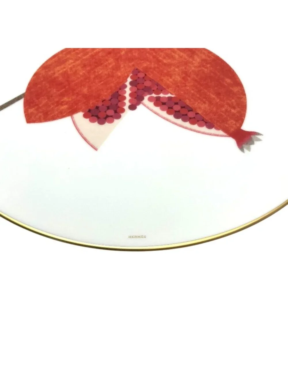 HERMES KAORUMI PORCELAIN FRUIT PLATES SET OF 6 BNIB